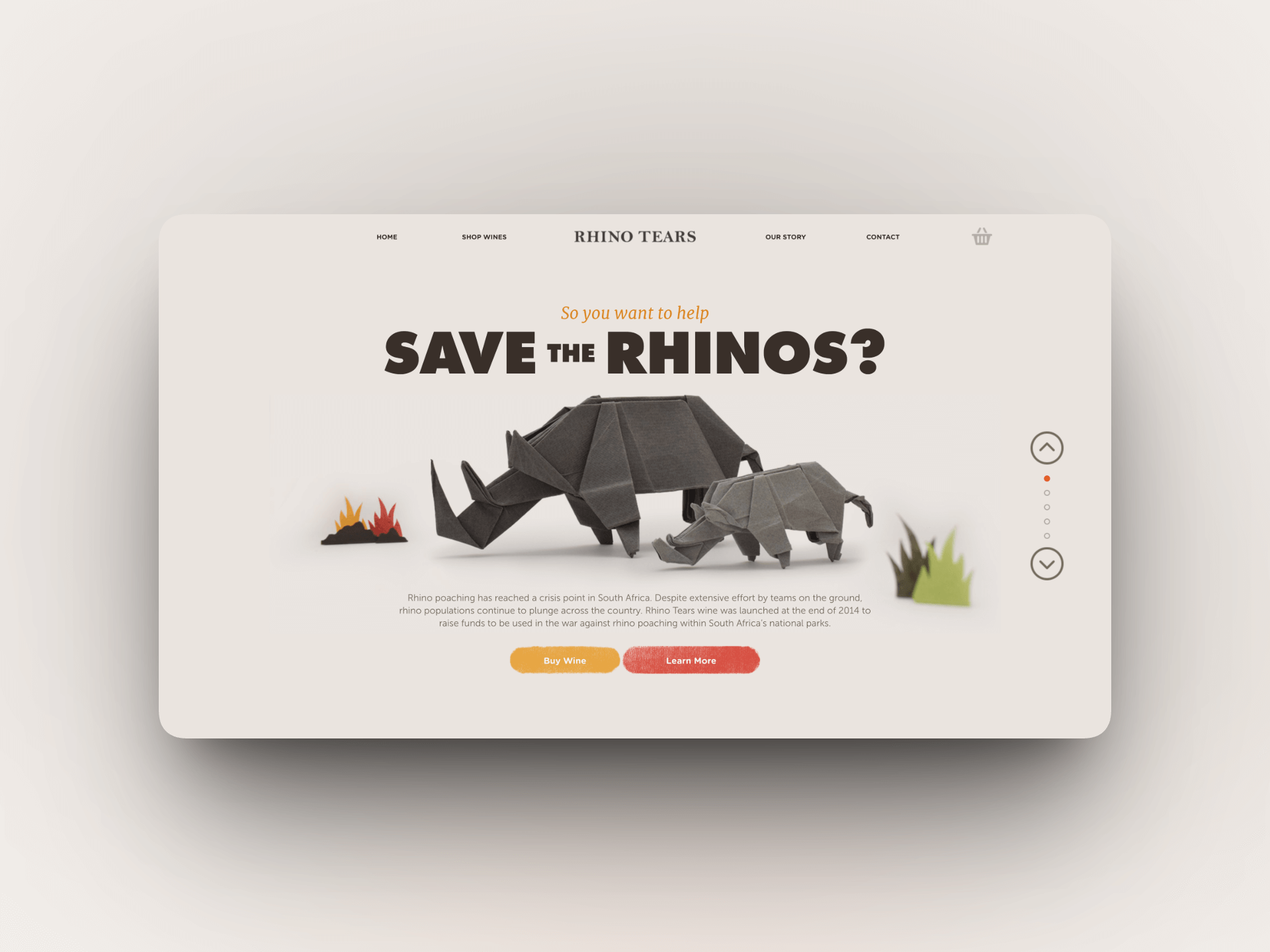 Rhino Tears project imagery